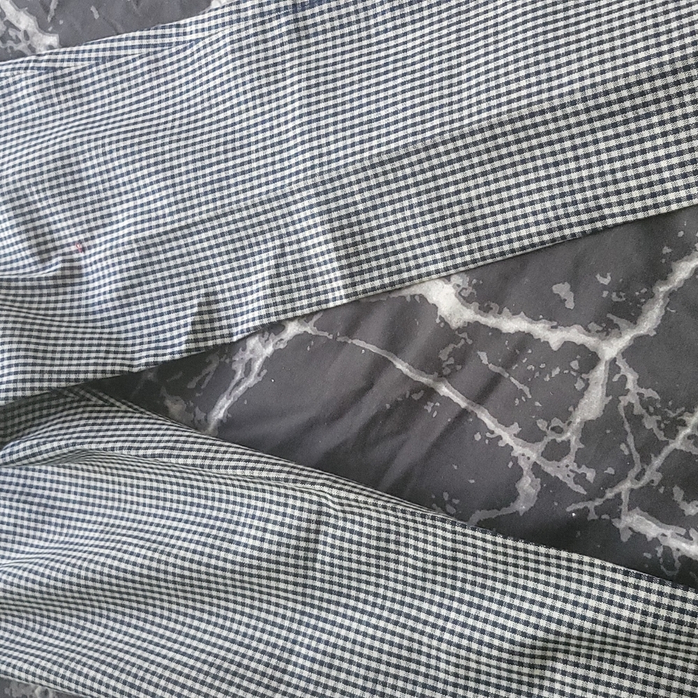 Black and White Checkered Pants